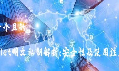 思考一个且的
tpWallet明文私钥解析:安全性及使用注意事项